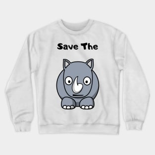 Save the Rhino's Design Crewneck Sweatshirt